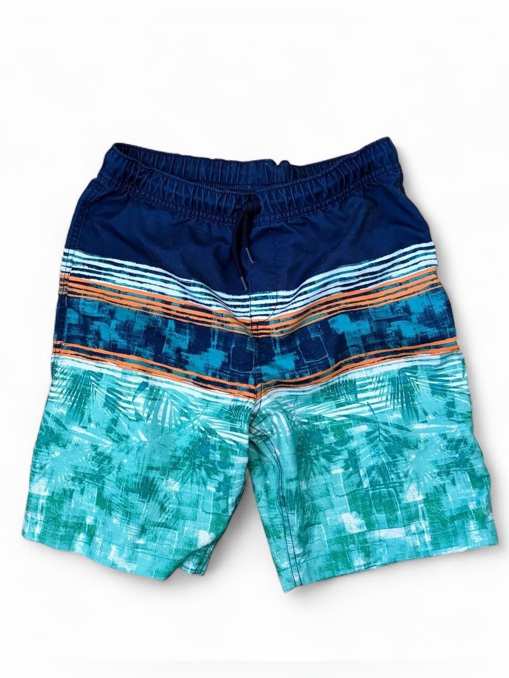 Lands’ End Boys multicolored swimwear swimsuit trunks shorts Sz M (10/12)